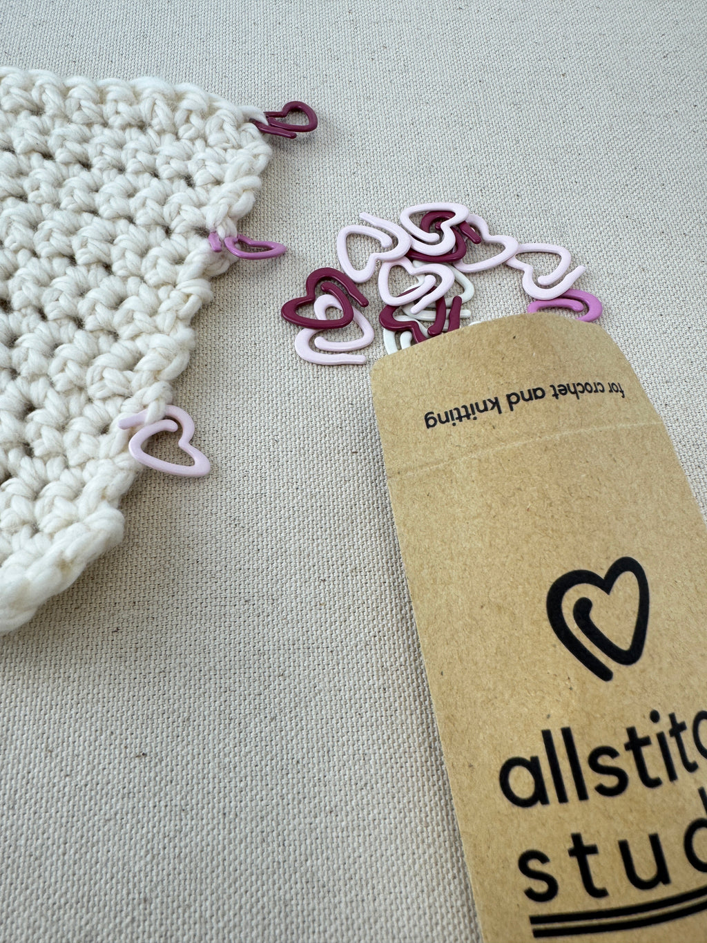 Heart Stitch Markers for Crochet
