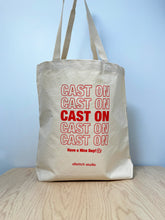 Load image into Gallery viewer, Canvas Tote Bag - Cast On Bag