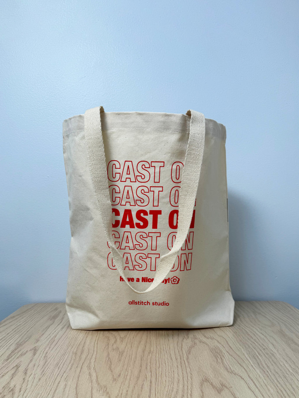Canvas Tote Bag - Cast On Bag
