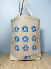 Load image into Gallery viewer, Canvas Tote Bag - Allstitch Flowers