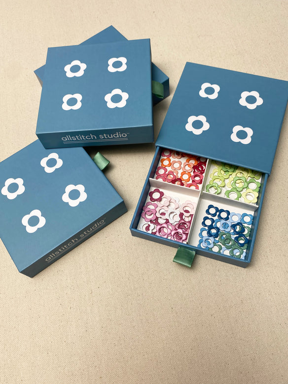 Flower Stitch Marker Sampler - Box Set